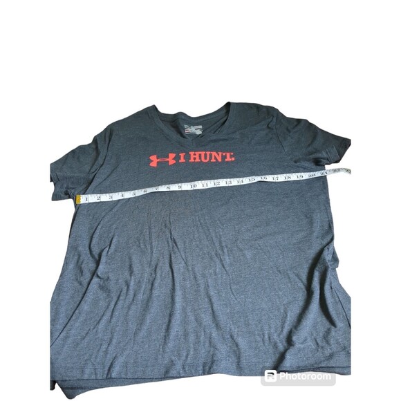 Womens Under Armour "I Hunt" T-Shirt Loose Gray Size 2XL - Picture 3 of 6